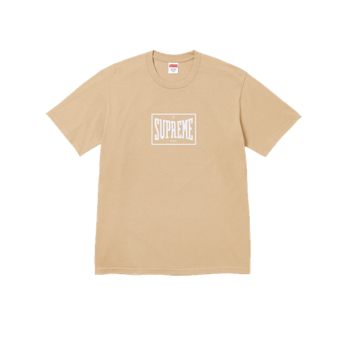 Футболка Supreme Warm Up Tee, размер L, бежевый