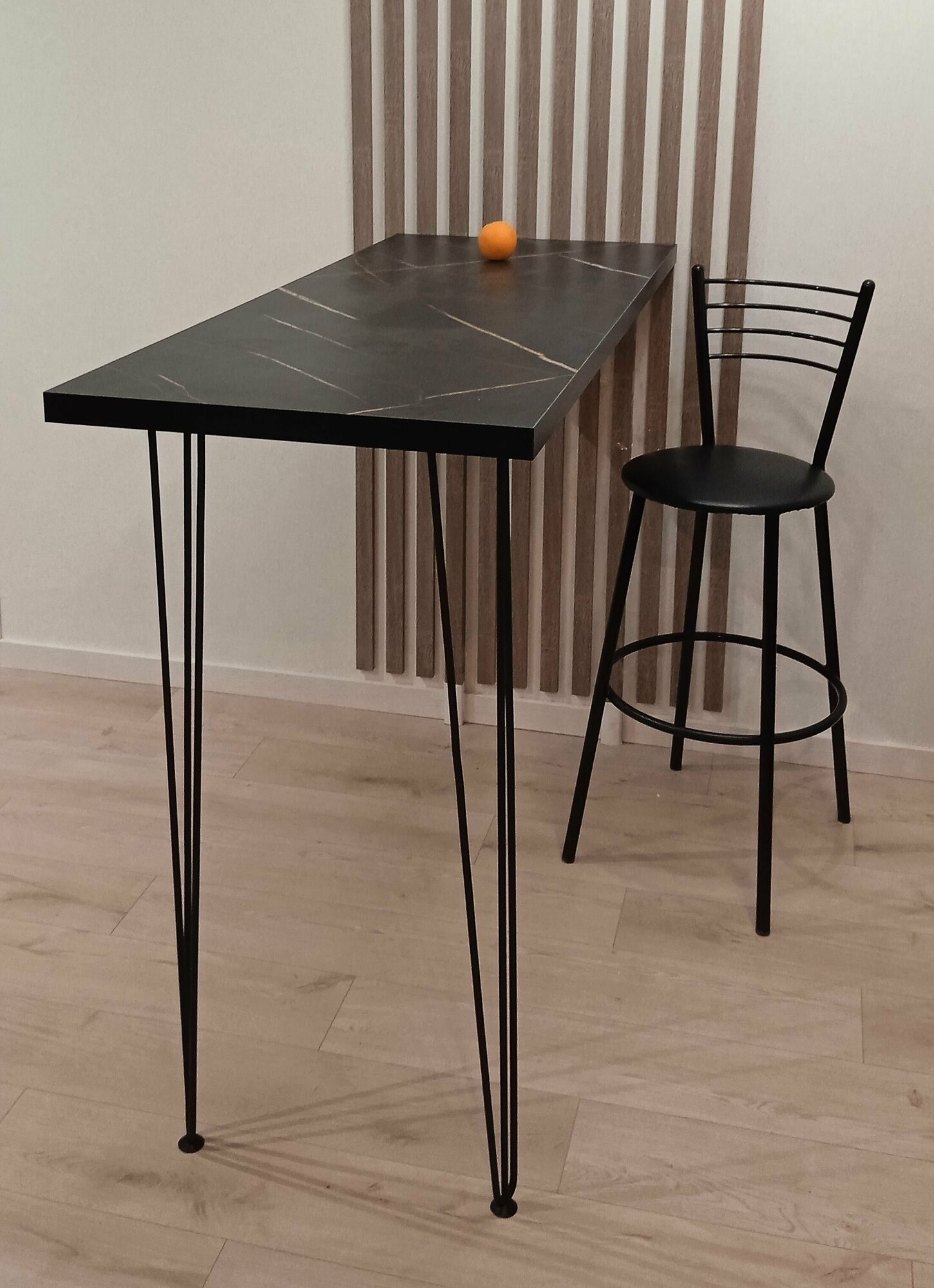 фото Барная стойка Шпилька Пирит темный