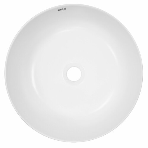 Раковина-чаша Creo Ceramique 400х400х140 накладная, круглая, керамика, белый матовый (PU4400MRMWH)