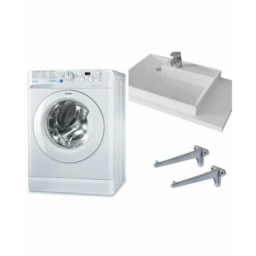 Стиральная машина Indesit BWSD 51051 и раковина Юпитер 80L 3885000₽