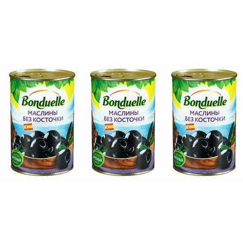 Bonduelle Маслины без косточек, 300 г, 3 шт