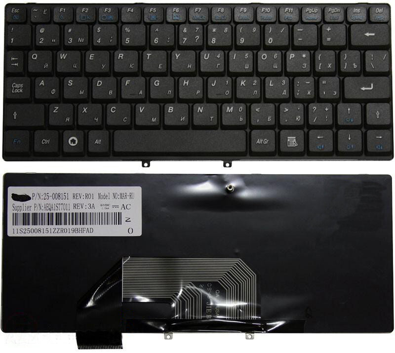Клавиатура для ноутбука Lenovo IdeaPad S9E черная