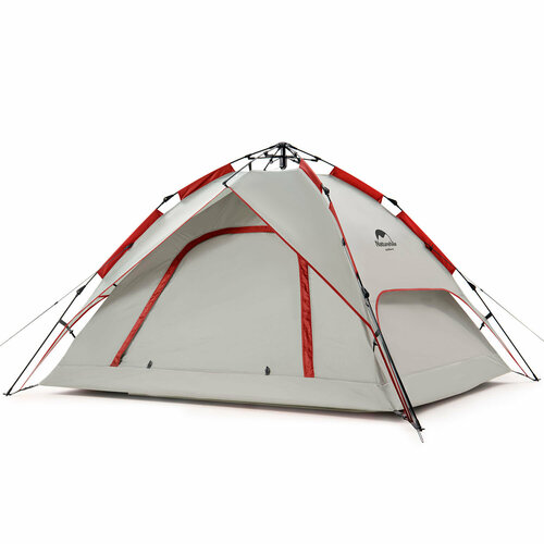 campack tent модель палатки campack tent breeze explorer Палатка Naturehike Automatic Tent For 4 People Grey/Red