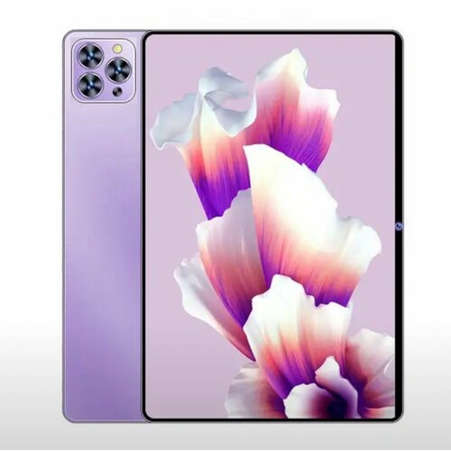 Сиреневый - Планшет GT40 Ultra 16512 ГБ 101 дюйм Android 13 клавиатура и чехол 795000₽