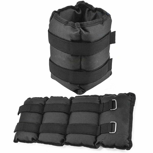 Утяжелители для ног и рук детские для художественной гимнастики тренировочный комплект грузов для фитнеса спорта бега браслет с отягощением для тренировок дома кросстренинга набор 2 шт по 3кг 1209₽