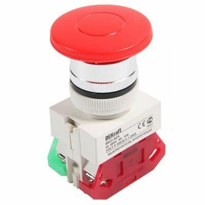 Выключатель кнопочный грибок AE 22мм красный поворотн. с фикс. 220В IP54 Schneider Electric
