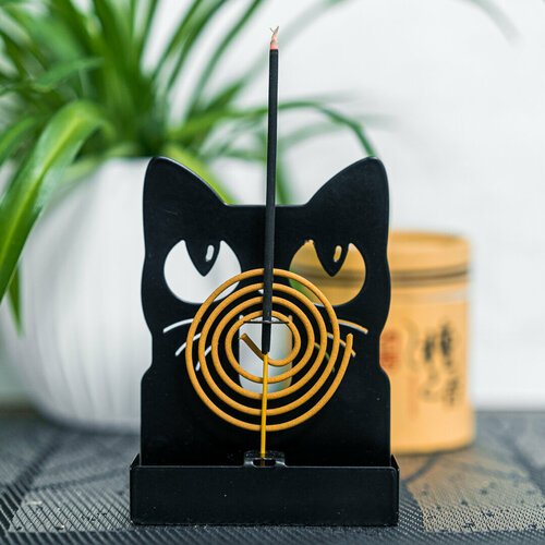 Подставка для спиралей от комаров и благовоний Кот 300-316B 590₽