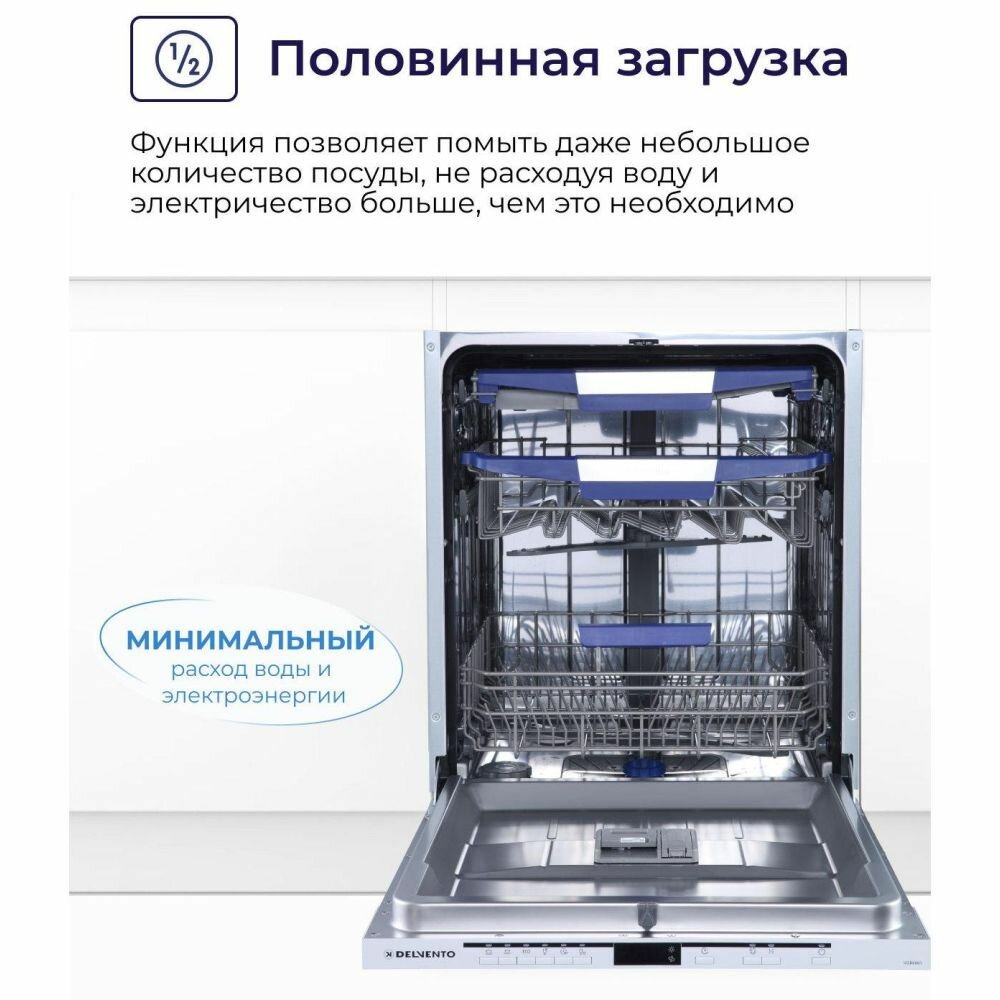 Встраиваемая посудомоечная машина Delvento VGB6601 - фотография № 6