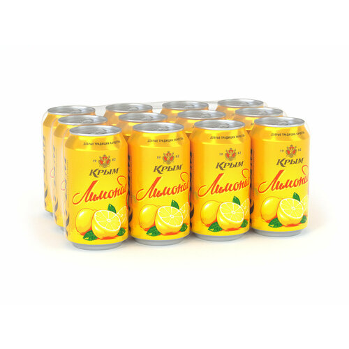 Лимонад Крым напиток сильногазированный, 12 шт по 330 мл