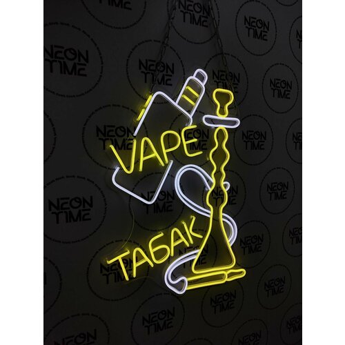 Неоновая вывеска на окно в магазин, 68х48см.