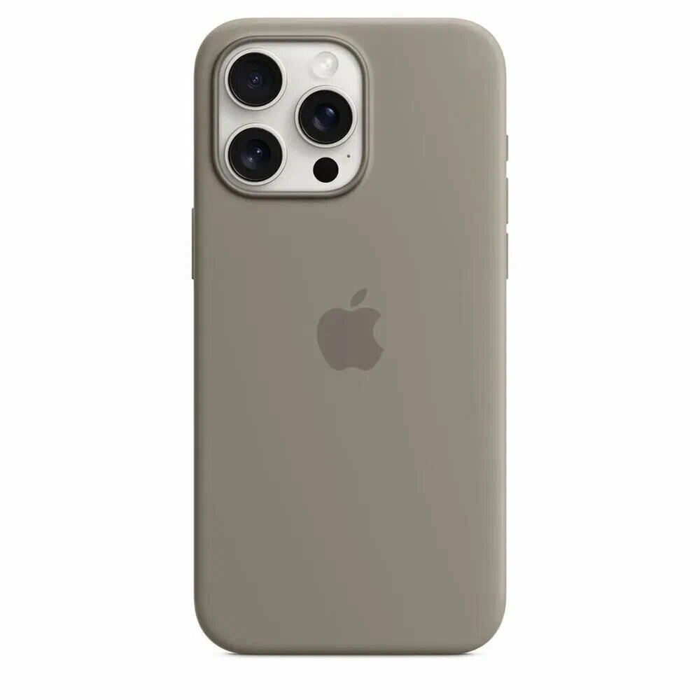 Чехол-накладка для iPhone 15-Pro-Max Silicone Case MagSafe, цветная анимация, Clay