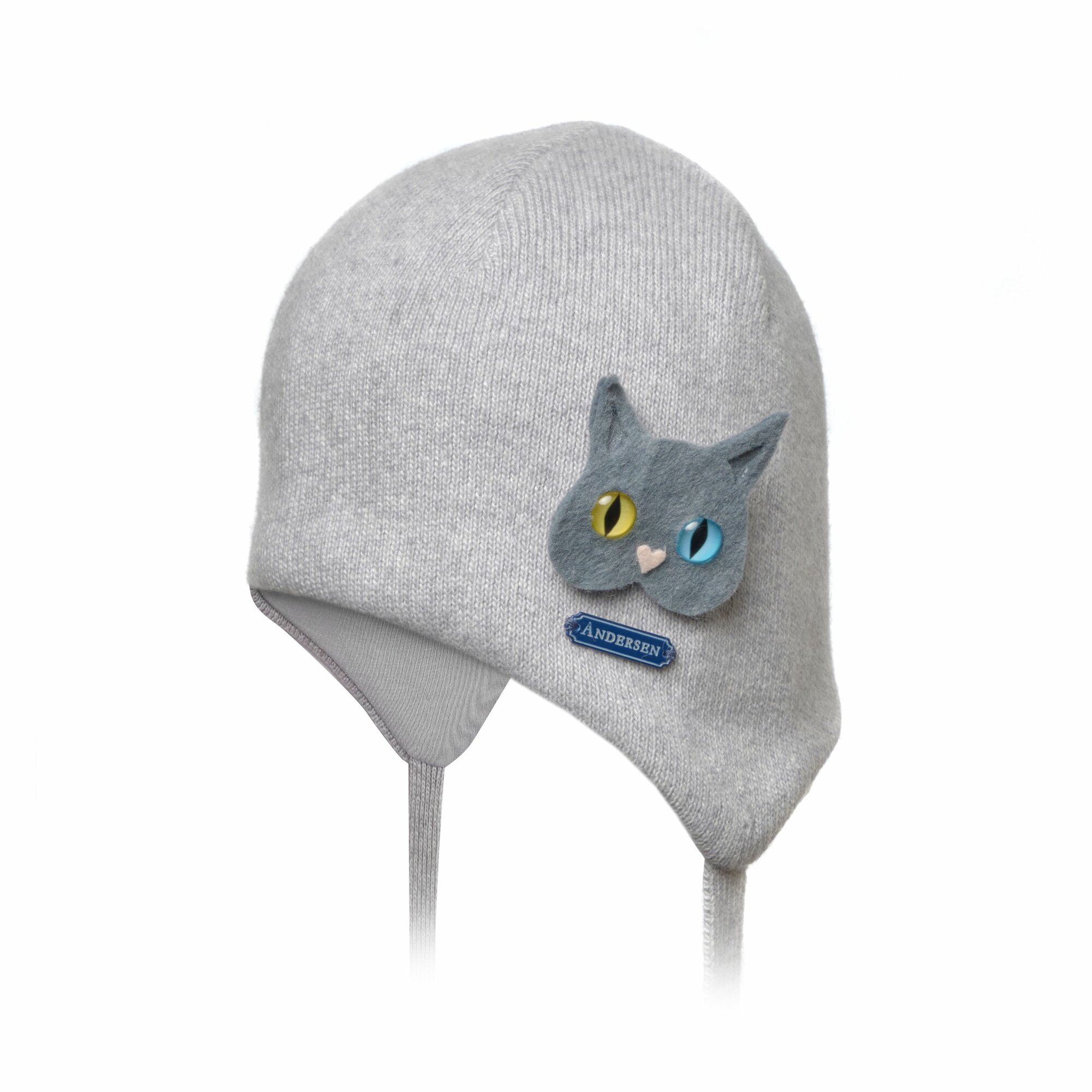 Шапка Андерсен Осень-зима 2023 для девочек, размер 48-50, серый — фото 1