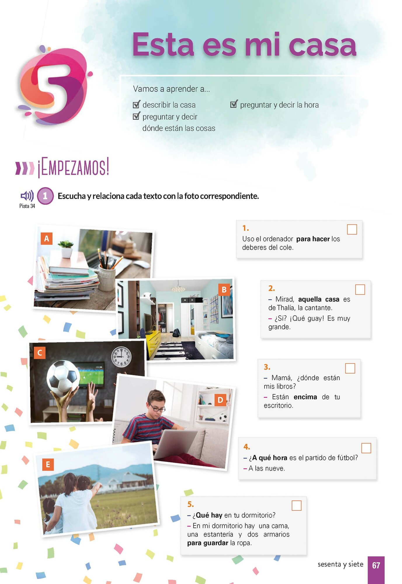 Secik E., Martin de Santa Olalla A., Santana Negrin L. "Que guay! A1.1 Libro del alumno + Cuaderno de Actividades + Audio Descargable" мелованная - фото №9