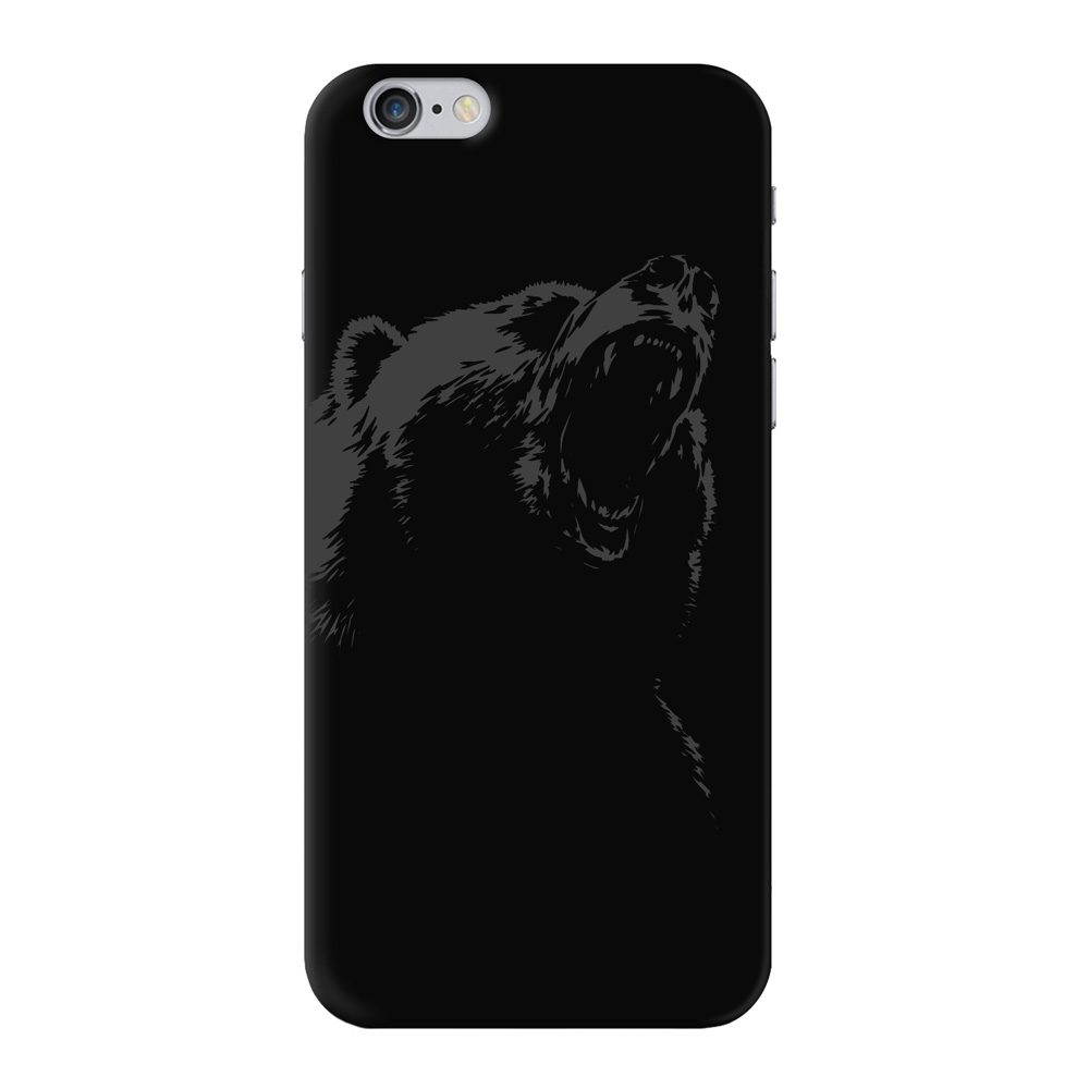 фото Чехол Deppa Art Case для iPhone 6/6S Black Медведь, цвет Черный (100256)