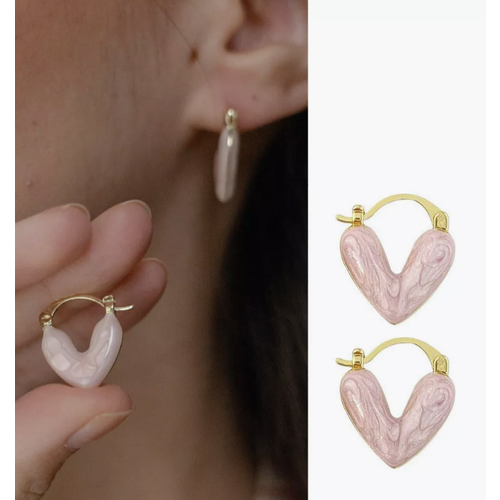 Серьги одиночные Стайл Групп, размер 22 мм, розовый