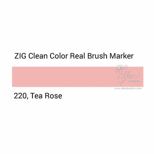 Маркер акварельный с кистью брашпен ZIG Clean Color Real Brush- штучно - цвет - 220 маркер кисточка акварельный sakura koi черный 1204883