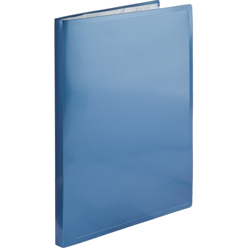 Файловая папка Attache "Metallics", 40 вкладышей, А4, 800 мкм, этикетка, синяя