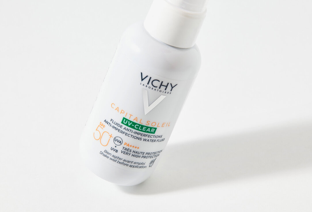 Vichy Капиталь Солей UV-Clear Невесомый солнцезащитный флюид для лица против несовершенств SPF50+ 40мл