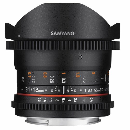 Samyang 12mm T3.1 ED AS NCS Fish-eye VDSLR Canon EF №CBP15521, New Demo