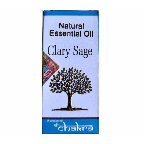 Natural Essential Oil CLARY SAGE Shri Chakra Натуральное эфирное масло шалфей мускатный клэри сейдж Шри Чакра 10 мл 774₽