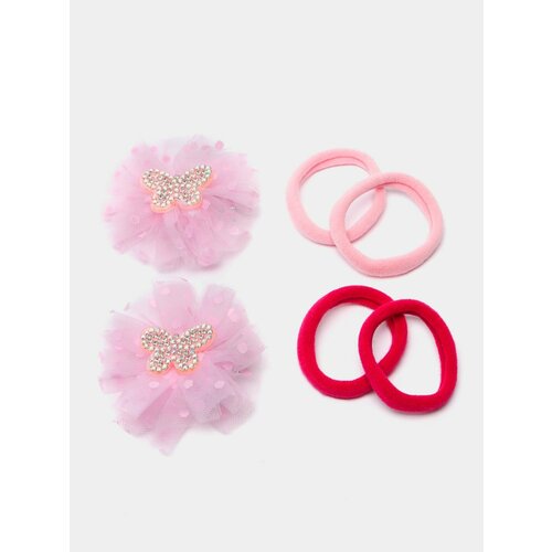 Набор для волос Нежность, Бабочка, розовый резинки и заколки для волос набор для девочек