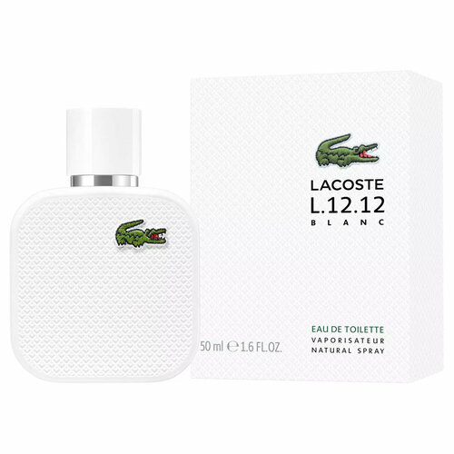 Lacoste Eau de Lacoste L 12 12 Blanc Pure туалетная вода 50 мл для мужчин туалетная вода для мужчин enchanted scents l 12 12 по мотивам туалетной воды lacoste l 12 12 blanc 100 мл