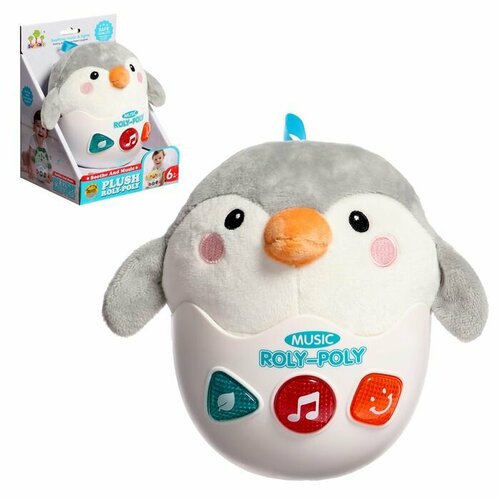 Неваляшка Пингвинёнок звуковые эффекты работает от батареек 2320₽