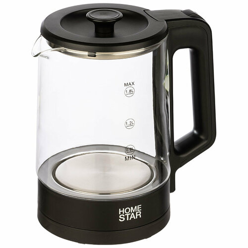Чайник электрический 18Л 1500ВТ диск стекло черн HOMESTAR 271500₽