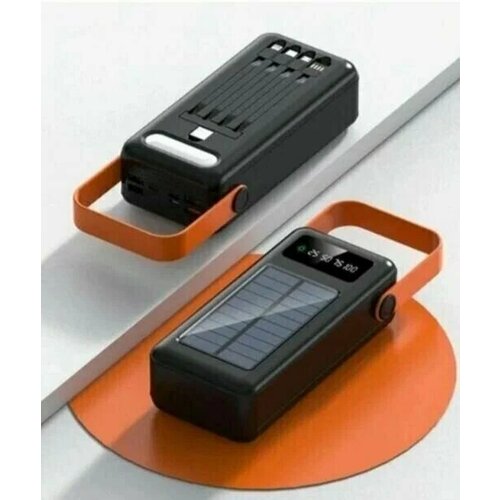 Внешний аккумулятор для телефона зарядное устройство повербанк power bank с солнечной батареей powerbank 60000 mah быстрая зарядка 3499₽