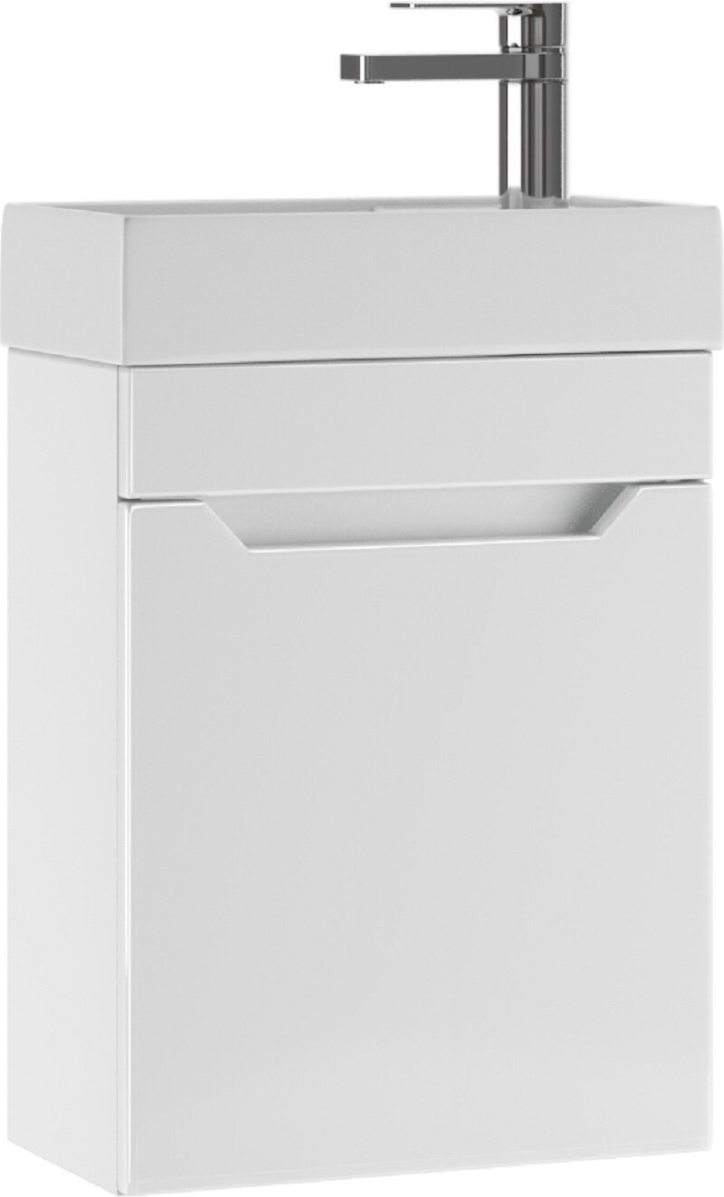 фото Комплект тумба с умывальником "Енисей 40" Мечта без ящика подвесная айсберг