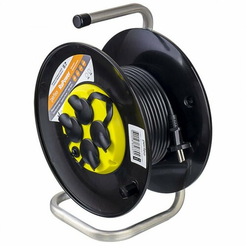 Сетевой удлинитель на катушке RU POWER без заземления 50м 4гн с тз 10А ПВС 2х1 IP44 РБК16 5304₽