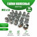 Комплект колесных гаек LS Wheels М12х1,5 FORD (вращающийся конус ...