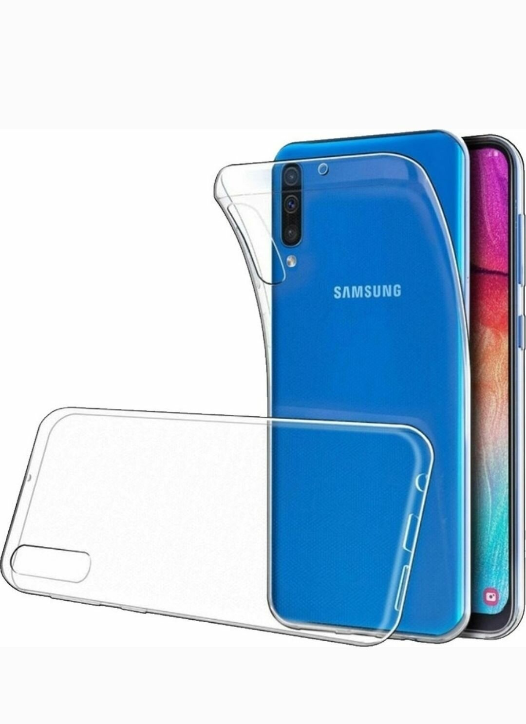 Samsung Galaxy A50, A30S, A50S силиконовый прозрачный чехол для самсунг галакси а50, а30с, а50с бампер накладка гелекси