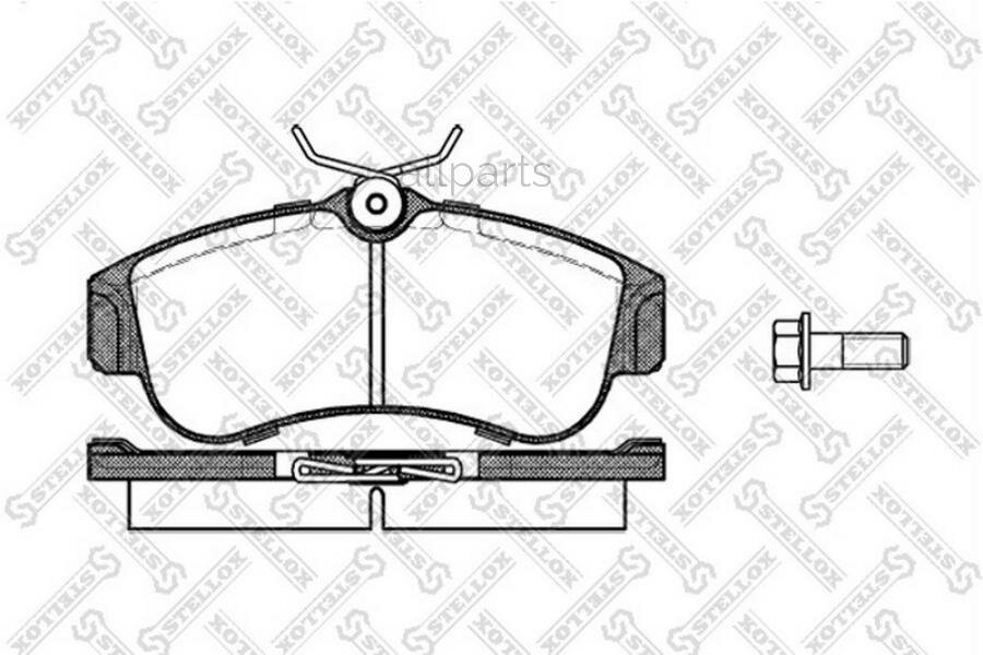 STELLOX 331000SX 320 00=FDB604 ! колодки дисковые п.\Nissan Primera/Almera 1.5-2.2D 90>