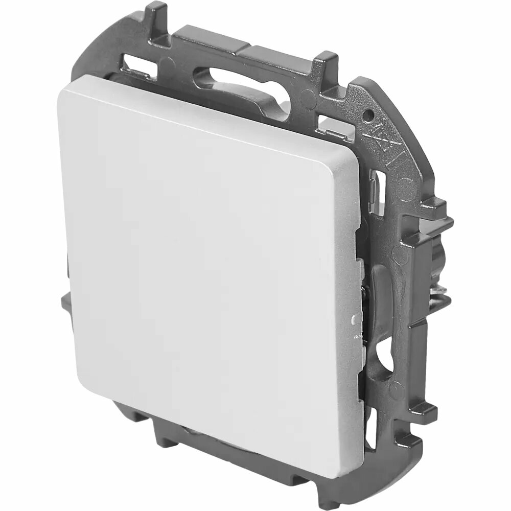 фото Переключатель встраиваемый Lexman Lilian 1 клавиша цвет алюминий