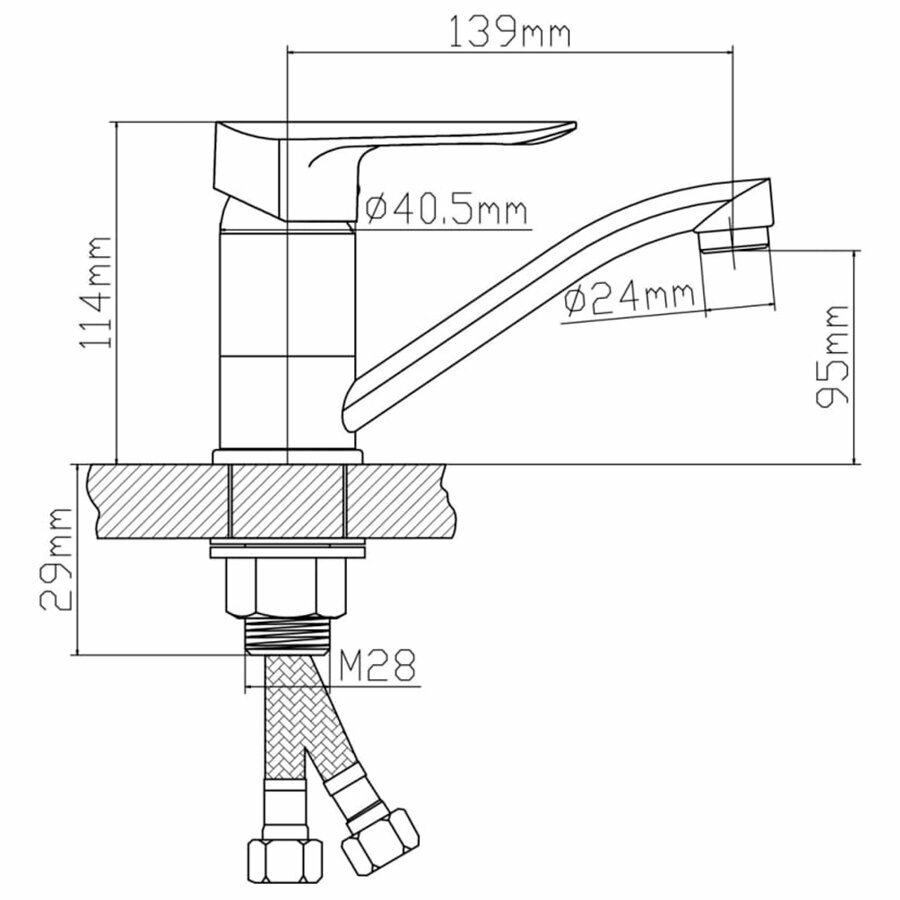 Смеситель для кухни BOOU B8274 -14A - фото №8