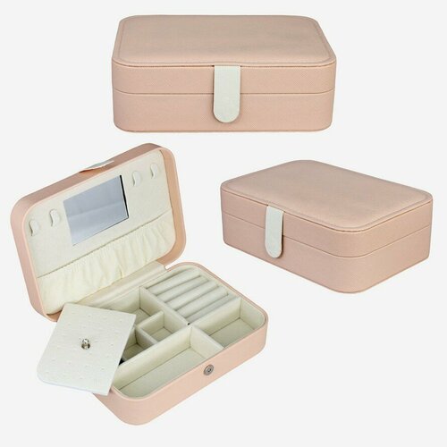 PROFZAL Шкатулка для хранения бижутерии розовая SP01218 3960₽
