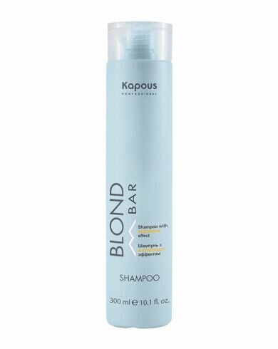 Kapous Professional Шампунь бессульфатный для волос с антижелтым эффектом Blond Bar 300мл