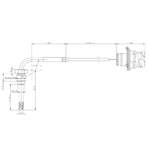 DINEX 51042 Датчик температуры MERCEDES Actros Axor отработавших газов ЕВРО-5 DINEX 7490₽