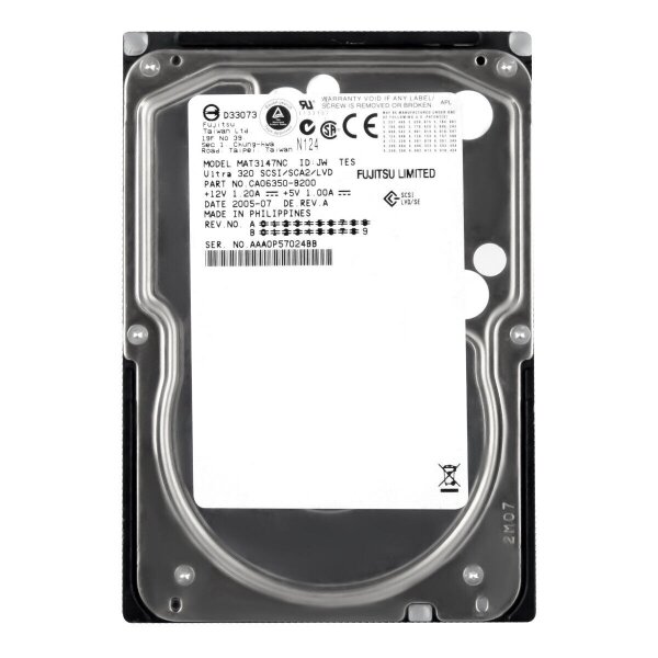 Жесткий диск Fujitsu CA06350-B200 147Gb U320SCSI 3.5" HDD