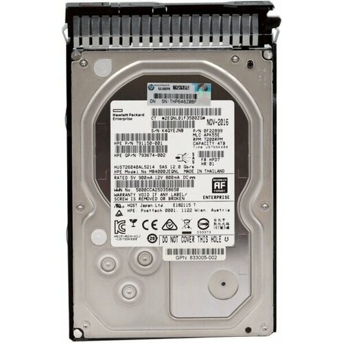 Жесткий Диск HP 833005-002 4Tb 7200 SAS 3,5 HDD