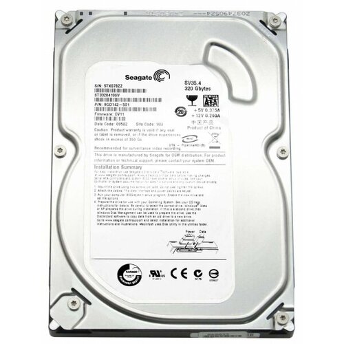 Жесткий диск Seagate 9GD142 320Gb SATAII 3,5 HDD