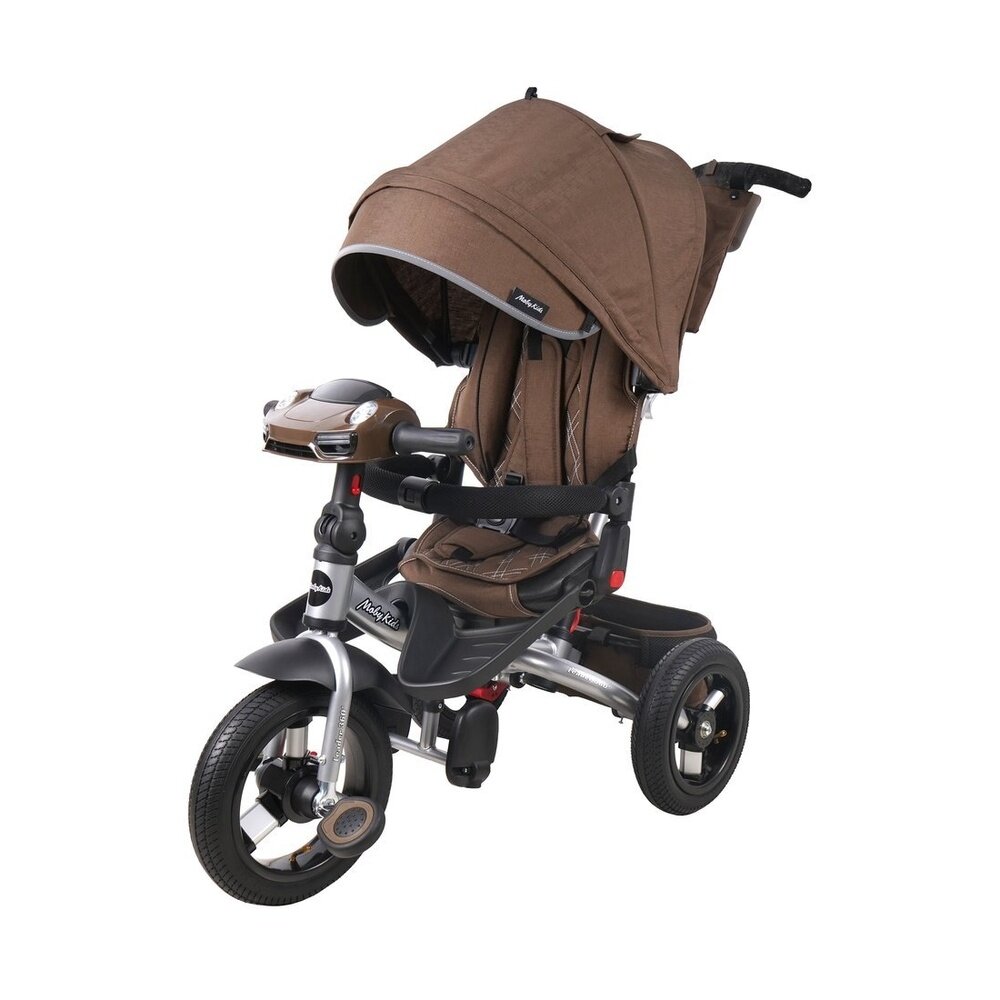 Велосипед детский Moby Kids 3-х колесный Leader 360, 12x10 см AIR Car, цвет темный шоколад (649360)