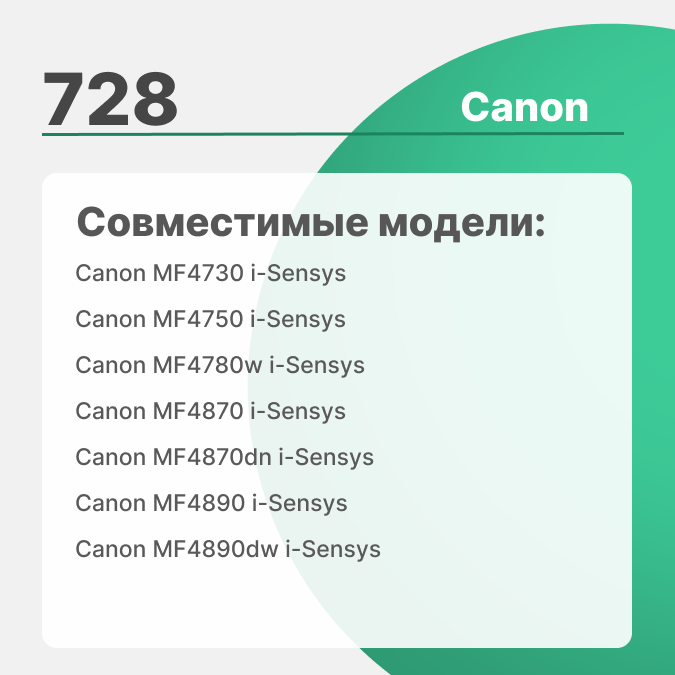 Картридж лазерный Cactus CS-C728S для Canon i-Sensys MF4410/4430/4450/4550D — фото 1