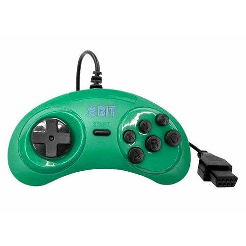 Джойстик 8 bit Green форма 16 bit 9 Pin узкий разъём 390₽