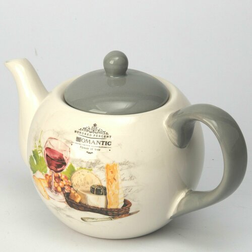 Чайник заварной, керамический 730мл с рисунком