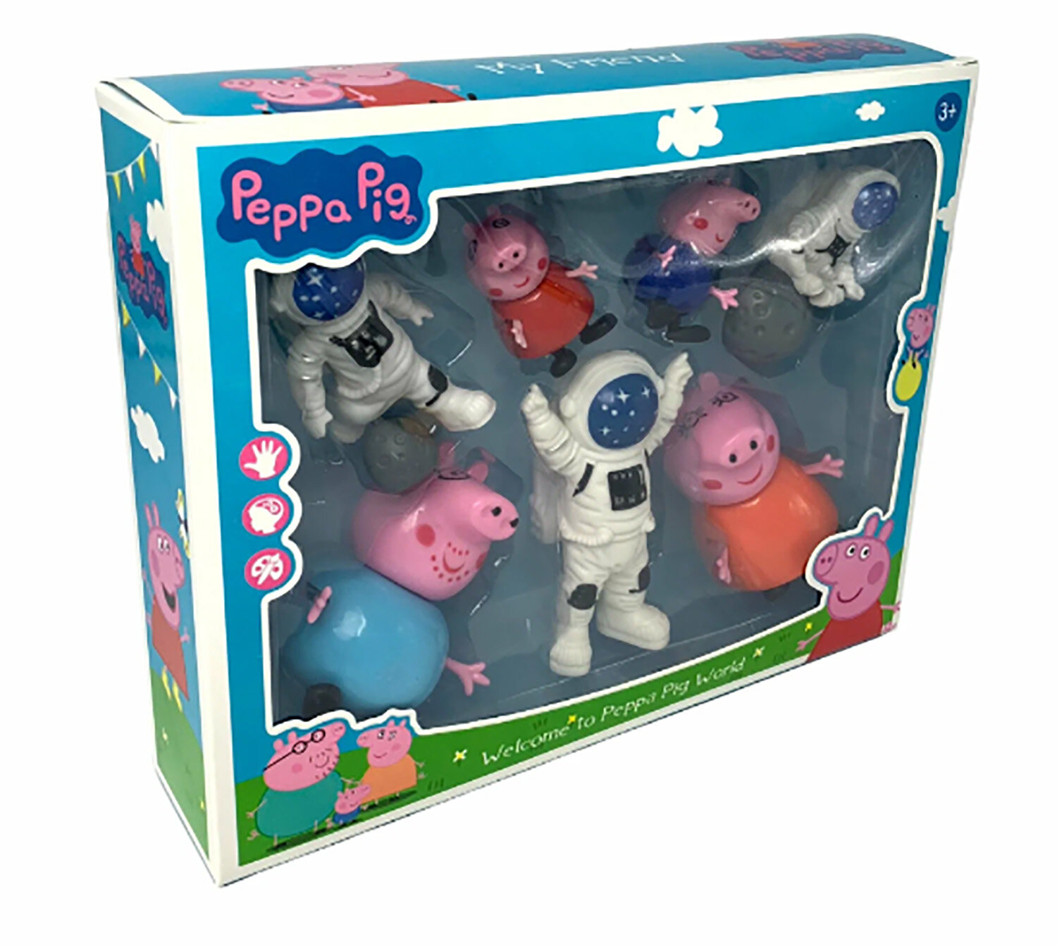 Peppa Pig - Набор фигурок Свинки Пеппы "Космическое путешествие", 7 шт.