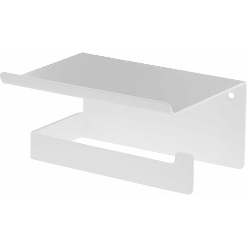 Держатель для туалетной бумаги настенный с полкой DEANTE MOKKO белый