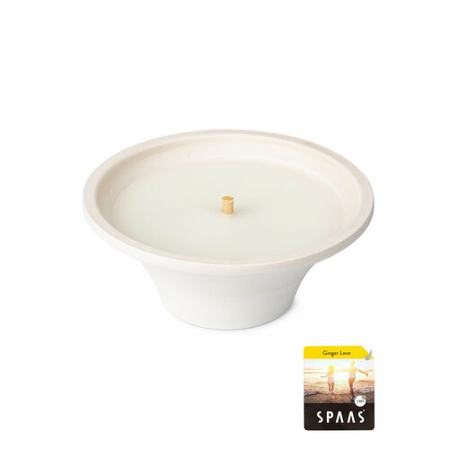 Свеча в терракотовой чаше SPAAS цитронелла имбирная любовь 18х7.5см 9ч