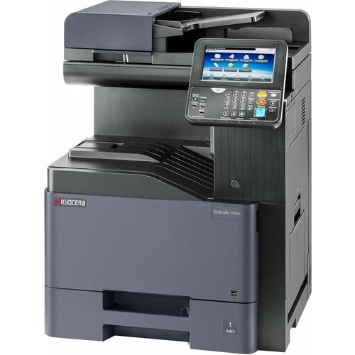 МФУ лазерный Kyocera TASKalfa 308ci 1102WL3NL0 A4 Duplex Net темно-серый 27500000₽